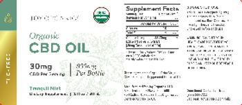 Joy Organics Organic CBD Oil 30 mg Tranquil Mint - supplement