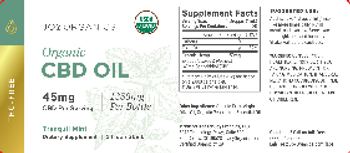 Joy Organics Organic CBD Oil 45 mg Tranquil Mint - supplement