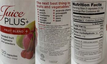 Juice PLUS+ Fruit Blend + - supplement