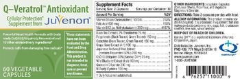 Juvenon Q-Veratrol Antioxidant - supplement