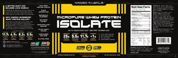 Kaged Muscle Micropure Whey Protein Isolate Chocolate - supplement