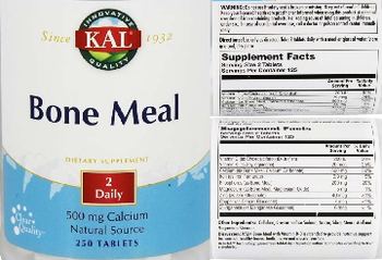 KAL Bone Meal - supplement