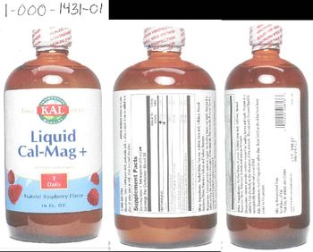 KAL Liquid Cal-Mag + Natural Raspberry Flavor - supplement