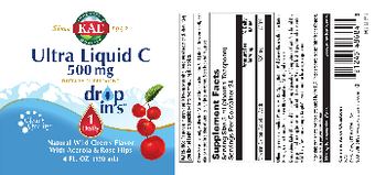 KAL Ultra Liquid C 500 mg Natural Wild Cherry Flavor - supplement