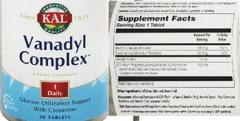 KAL Vanadyl Complex - supplement