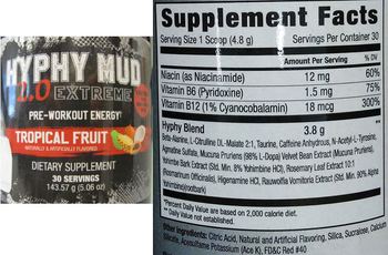 Kali Muscle Hyphy Mud 2.0 Extreme Tropical Fruit - supplement
