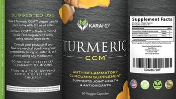 KaraMD Turmeric CCM - antiinflammatory curcumin supplement