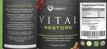 KaraMD Vital Restore - microbiome support supplement