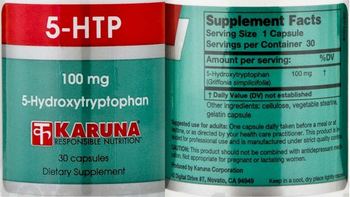 Karuna 5-HTP 100 mg - supplement