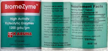 Karuna BromeZyme - supplement