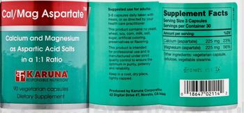 Karuna Cal/Mag Aspartate - supplement