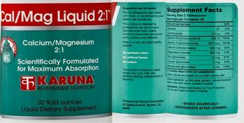 Karuna Cal/Mag Liquid 2:1 - liquid supplement