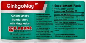 Karuna GinkgoMag - supplement