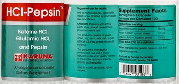 Karuna HCl-Pepsin - supplement