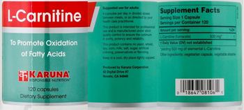 Karuna L-Carnitine - supplement