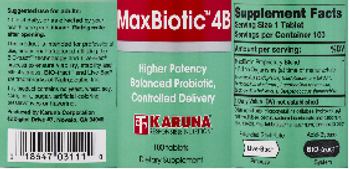 Karuna MaxBiotic 4B - supplement