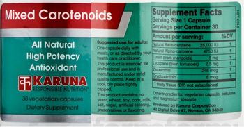 Karuna Mixed Carotenoids - supplement