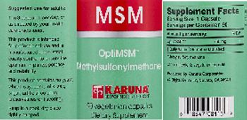 Karuna MSM - supplement