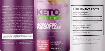 Keto Bodytone Advanced Weight Loss - supplement
