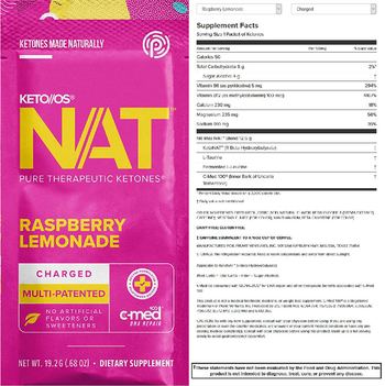 KETO//OS NAT Raspberry Lemonade - supplement