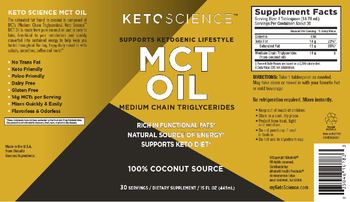Keto Science MCT Oil - supplement