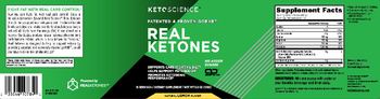 Keto Science Real Ketones Natural Lemon Flavor - supplement