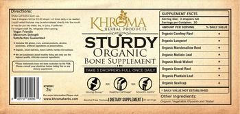 Khroma Herbal Products Sturdy Organic Bone Supplement - supplement