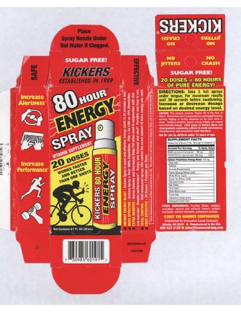 Kickers 80 Hour Energy Spray - vitamin supplement