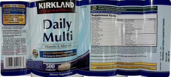 Kirkland Signature Daily Multi Vitamins & Minerals - supplement