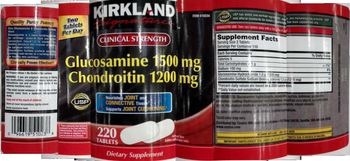 Kirkland Signature Glucosamine 1500 mg Chondroitin 1200 mg - supplement