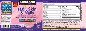 Kirkland Signature Hair, Skin & Nails Strawberry Cream Flavored Coating - supplement