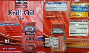 Kirkland Signature Krill Oil 500 mg - supplement