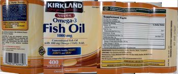 Kirkland Signature Omega-3 Fish Oil 1000 mg - supplement