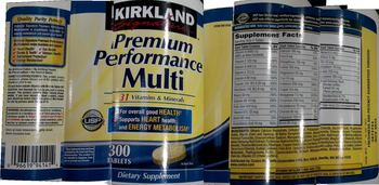 Kirkland Signature Premium Performance Multi - supplement
