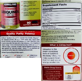 Kirkland Signature Ubiquinol 200 mg - supplement