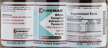 Kirkman Bifido Complex Advanced Formula - probiotic supplement