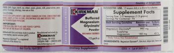 Kirkman Buffered Magnesium Glycinate Powder - supplement