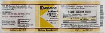 Kirkman Buffered Vitamin C Powder Flavored - supplement