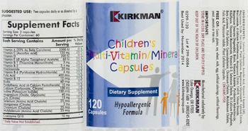 Kirkman Children's Multi-Vitamin/Mineral Capsules - supplement