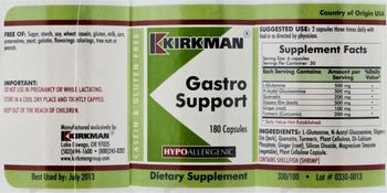 Kirkman Gastro Support - supplement