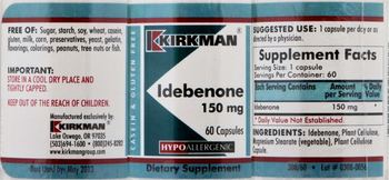 Kirkman Idebenone 150 mg - supplement