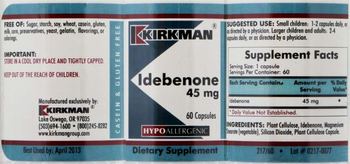 Kirkman Idebenone 45 mg - supplement
