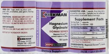 Kirkman Magnesium Glycinate Bio-Max Series - 