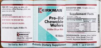 Kirkman Pro-Bio Chewable Wafers - probiotic supplement