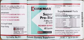 Kirkman Super Pro-Bio - probiotic supplement