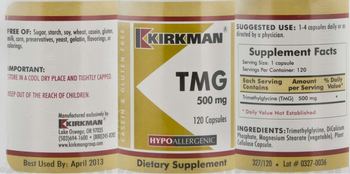 Kirkman TMG 500 mg - supplement