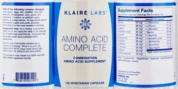 Klaire Labs Amino Acid Complete - combination amino acid supplement