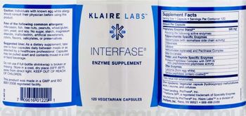 Klaire Labs Interfase - enzyme supplement