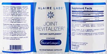 Klaire Labs Joint Revitalizer - supplement