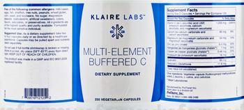 Klaire Labs Multi-Element Buffered C - supplement